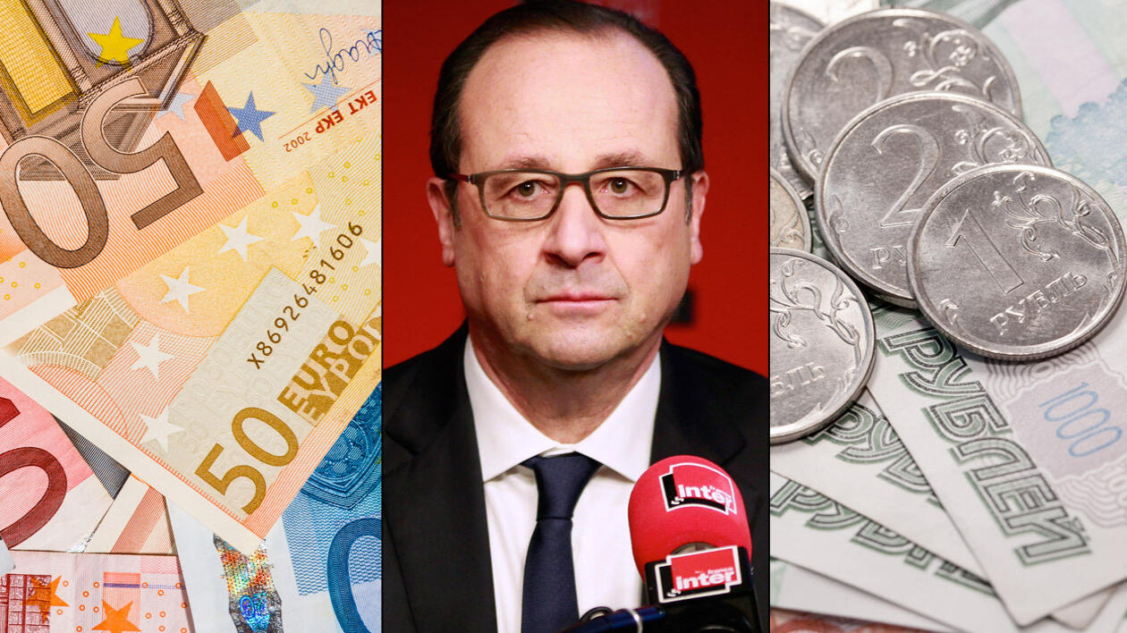 Bilans: euro i rubel coraz tańsze, Hollande nie chce już sankcji